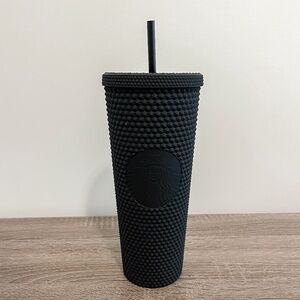 NEW Starbucks Matte Black Studded Venti Tumbler - 24oz
